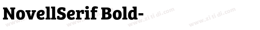 NovellSerif Bold字体转换